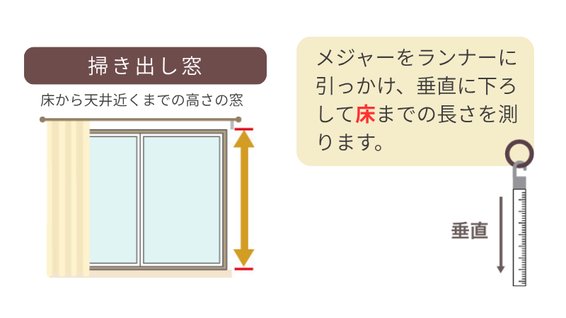 掃き出し窓の高さ